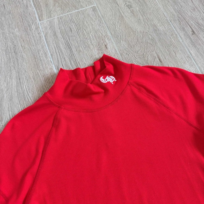1:1 quality version Mock Neck Collar CH Script Embroidery Hem Cross Flower Tee for girls 3 colors 29527352