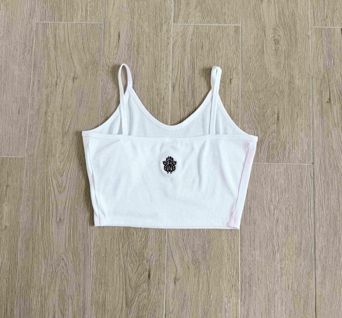 1:1 quality version CH Script Cross Flower Cropped Tank Tops & Shorts Set For Girls 2 colors 29527401