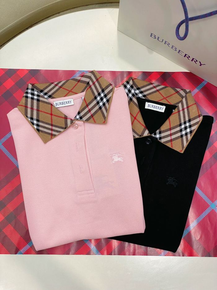 1:1 quality version Chest Knight Logo Classic Check Collar Polo Dress 2 colors 29528611