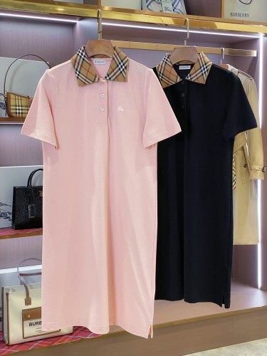 1:1 quality version Chest Knight Logo Classic Check Collar Polo Dress 2 colors 29528611