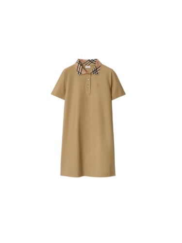 1:1 quality version Classic Check Collar Left Chest Knight Logo Short Sleeve Polo Dress 29528600
