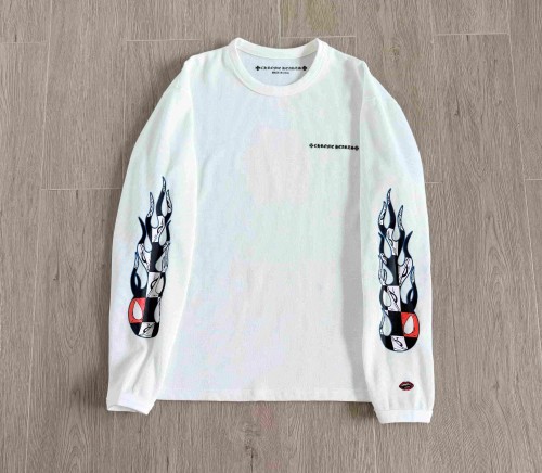 1:1 quality version Waffle Knit Chest Mini Logo Sleeve Flame Checker Back Devil Long Sleeve Tee 29530641