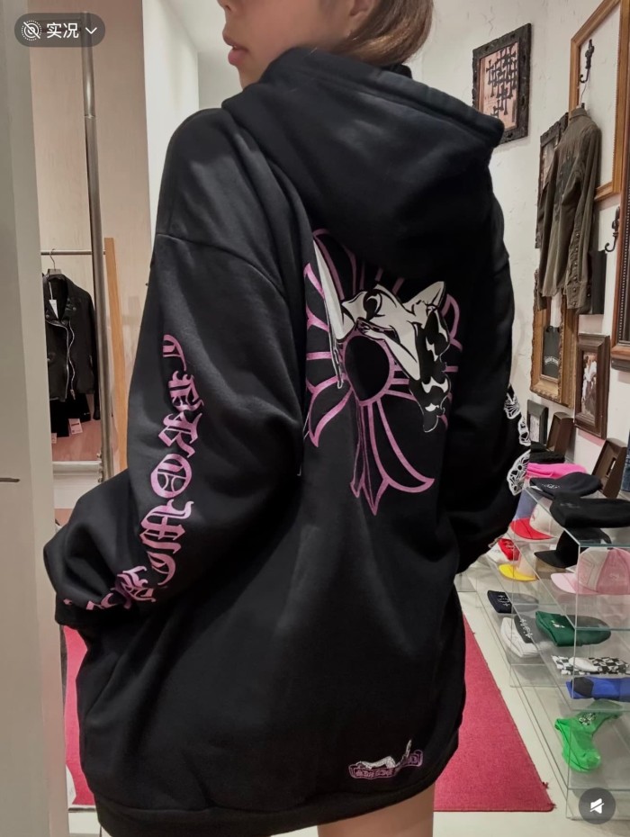 1:1 quality version Deadly Doll X Dancer Gradient Gothic Full Sleeve Tattoo Zip Drawstring Hoodie 29530810