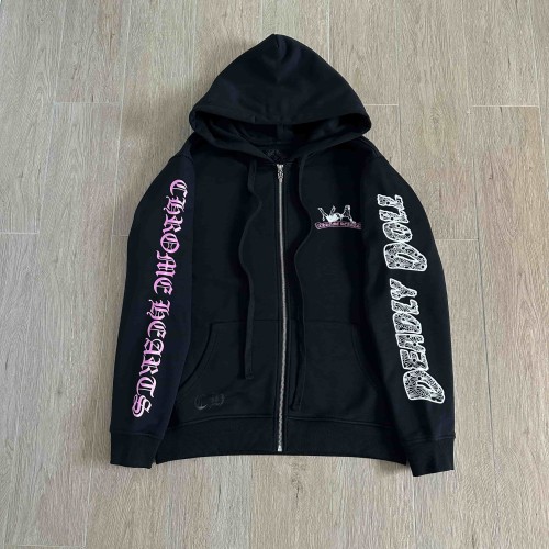 1:1 quality version Deadly Doll X Dancer Gradient Gothic Full Sleeve Tattoo Zip Drawstring Hoodie 29530810