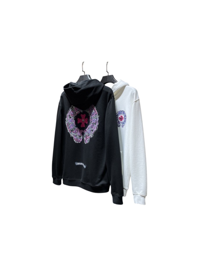 Horseshoe Sanskrit Cross Handmade Patch Embroidery Hoodie 2 colors 29533471