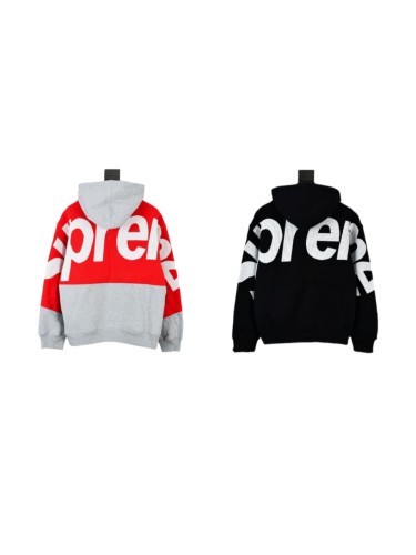 Black Back To Sleeve Large Letter Jacquard Oversized Hoodie 2 colors 29533401