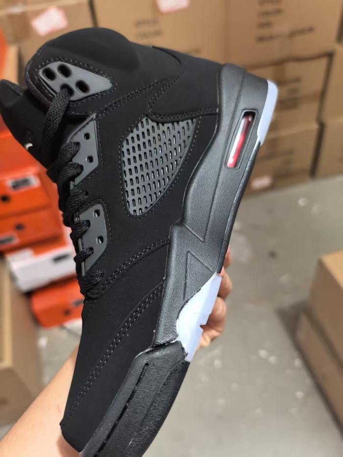 [plus-size shoes]1:1 quality version @j5 Retro OG Halloween Black and Picante Red High Top Basketball Shoes 29535264