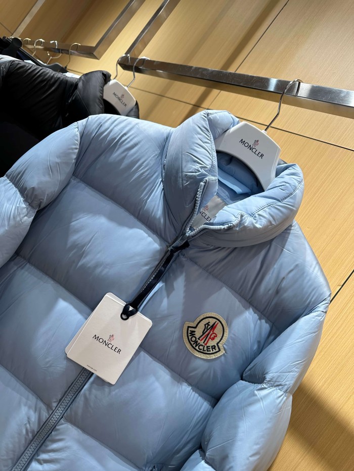 1:1 quality version Logo Shiny Nylon Men Stand Collar Down Jacket 2 colors 29535454