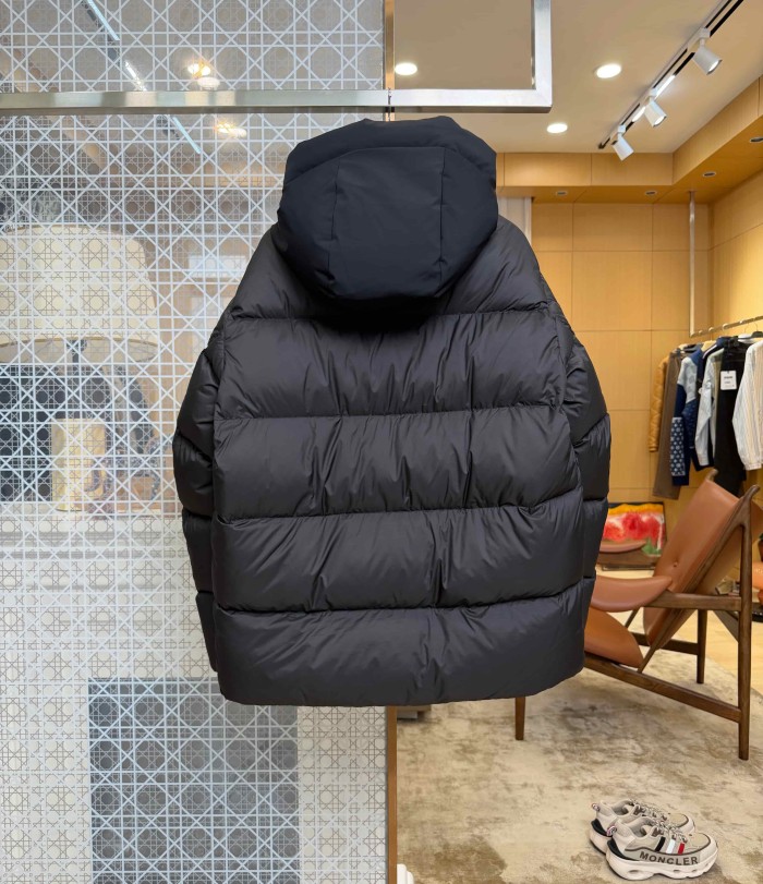 1:1 quality version Armband Color Contrast Debossed Webbing Hooded Down Jacket 3 colors 29535388