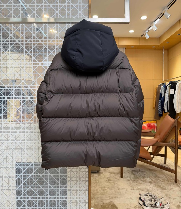 1:1 quality version Armband Color Contrast Debossed Webbing Hooded Down Jacket 3 colors 29535388