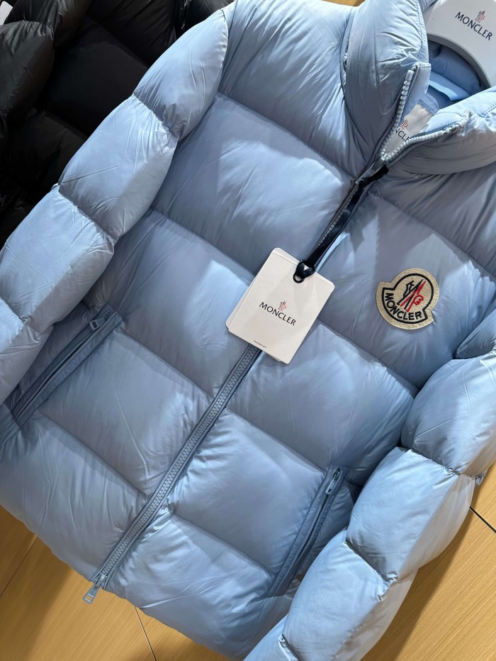 1:1 quality version Logo Shiny Nylon Men Stand Collar Down Jacket 2 colors 29535454