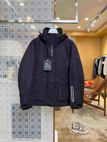 1:1 quality version Multi Pocket Velcro Hooded Cargo Down Jacket 2 colors 29535576