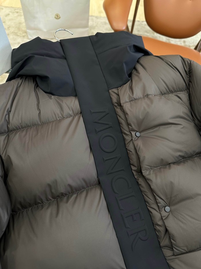 1:1 quality version Armband Color Contrast Debossed Webbing Hooded Down Jacket 3 colors 29535388