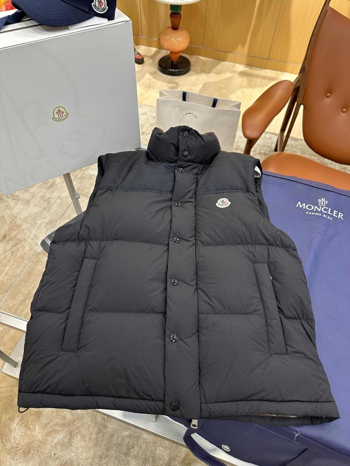1:1 quality version Logo Detachable Sleeve Two Way Wear Stand Collar Down Jacket 2 colors 29535421