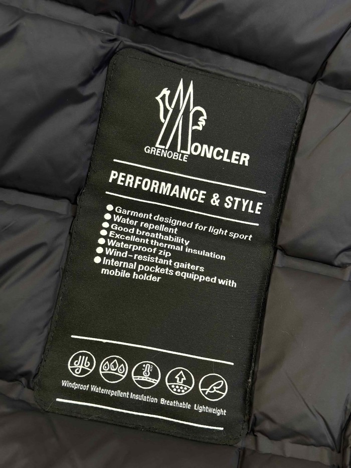 1:1 quality version Multi Pocket Velcro Hooded Cargo Down Jacket 2 colors 29535576