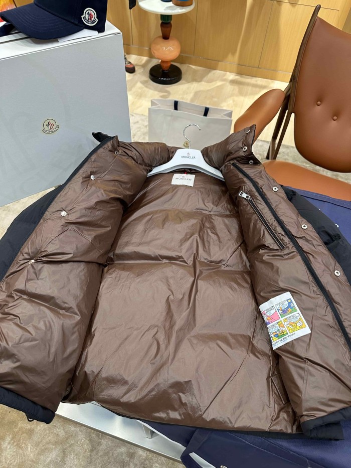1:1 quality version Logo Detachable Sleeve Two Way Wear Stand Collar Down Jacket 2 colors 29535421