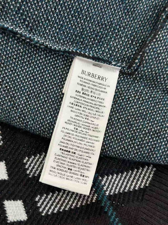1:1 quality version Plaid Jacquard Cardigan Sweater 29542117