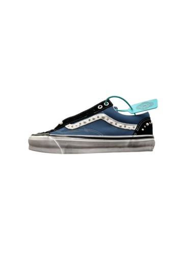 1:1 quality version LX OLD SKOOL Comfortable Versatile Unisex Blue Black Low Top Skate Shoes  29542249