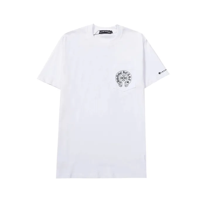 [50% Off]Front And Back Horseshoe Pocket Print Tee