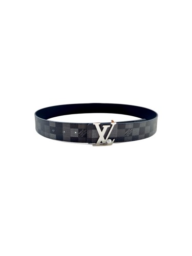 1:1 quality version Damier Graphite LV Letter Pearl Buckle Reversible Leather Belt 【Width 4.0 cm】29543280