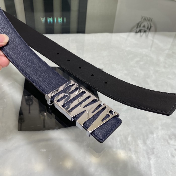 1:1 quality version Pebbled Leather Letter Buckle Mens Belt 4 colors【Width 3.8 cm】29543607