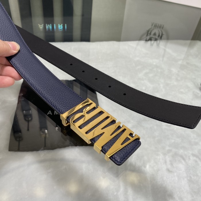 1:1 quality version Pebbled Leather Letter Buckle Mens Belt 4 colors【Width 3.8 cm】29543607