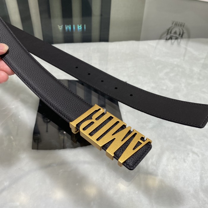 1:1 quality version Pebbled Leather Letter Buckle Mens Belt 4 colors【Width 3.8 cm】29543607