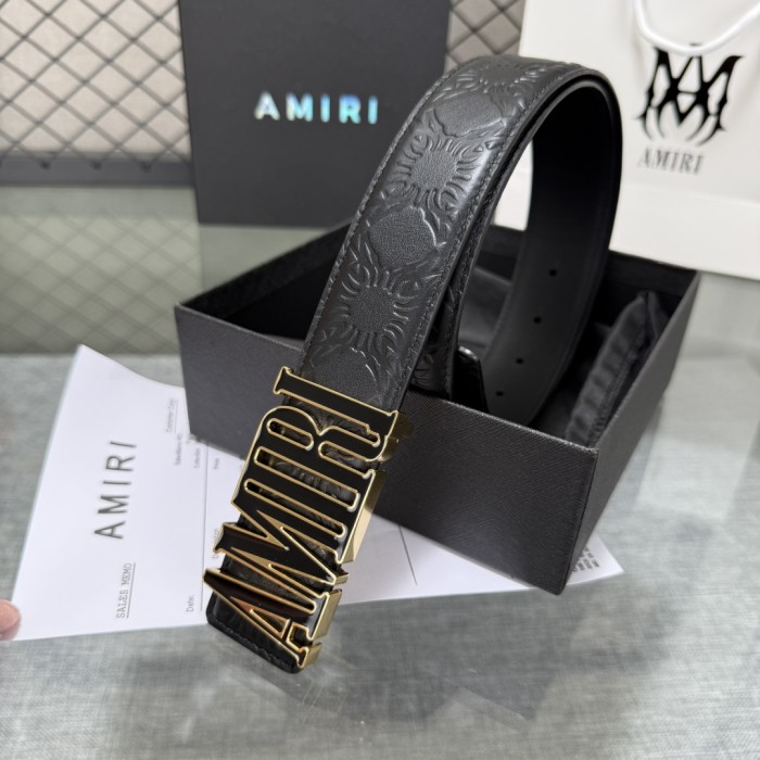 1:1 quality version Sunflower Embossed Leather Enamel Gold Letter Buckle Belt 2 colors【Width 3.8 cm】29543469