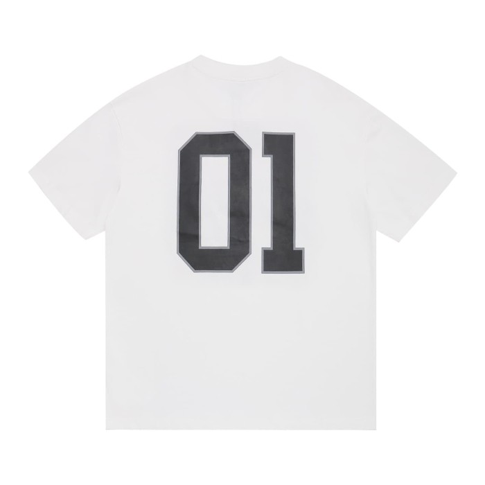 [50% Off]Balenciaga American letter plaid fabric applique embroidery couple leisure tee