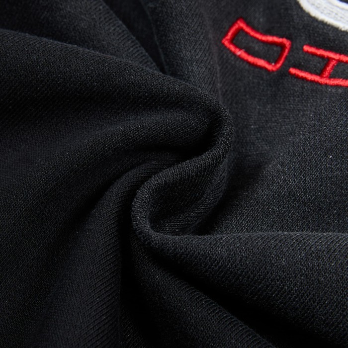 Washed Sport Slogan Number 14 Stripe Sleeve Full Zip Hoodie 29557261