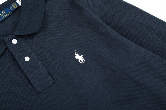 Classic Pony Embroidery Basic Couple Polo Collar Long Sleeve T-shirt 10 colors 29557286