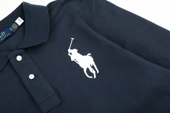 Classic Big Pony Embroidery Basic Couple Polo Collar Long Sleeve T-shirt 8 colors 29557276