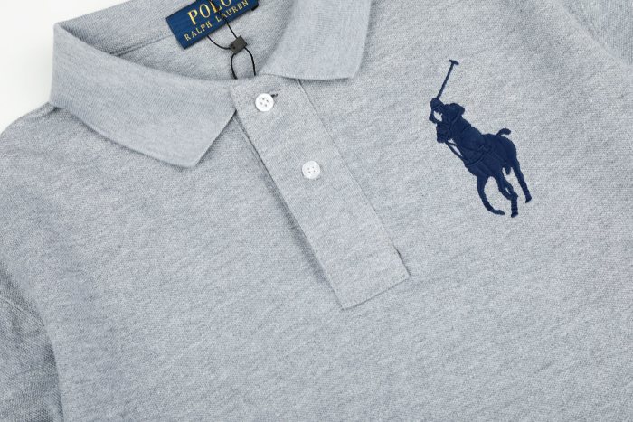 Classic Big Pony Embroidery Basic Couple Polo Collar Long Sleeve T-shirt 8 colors 29557276