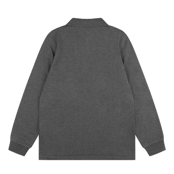 Classic Big Pony Embroidery Basic Couple Polo Collar Long Sleeve T-shirt 8 colors 29557276