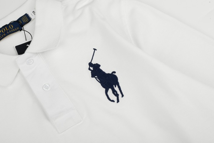 Classic Big Pony Embroidery Basic Couple Polo Collar Long Sleeve T-shirt 8 colors 29557276