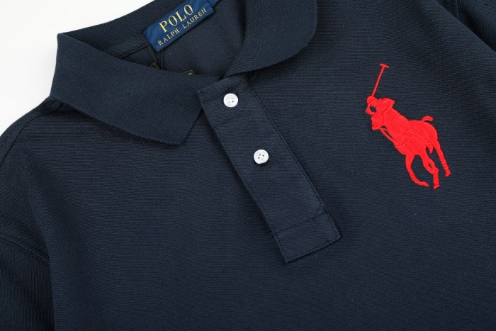 Classic Big Pony Embroidery Basic Couple Polo Collar Long Sleeve T-shirt 8 colors 29557276