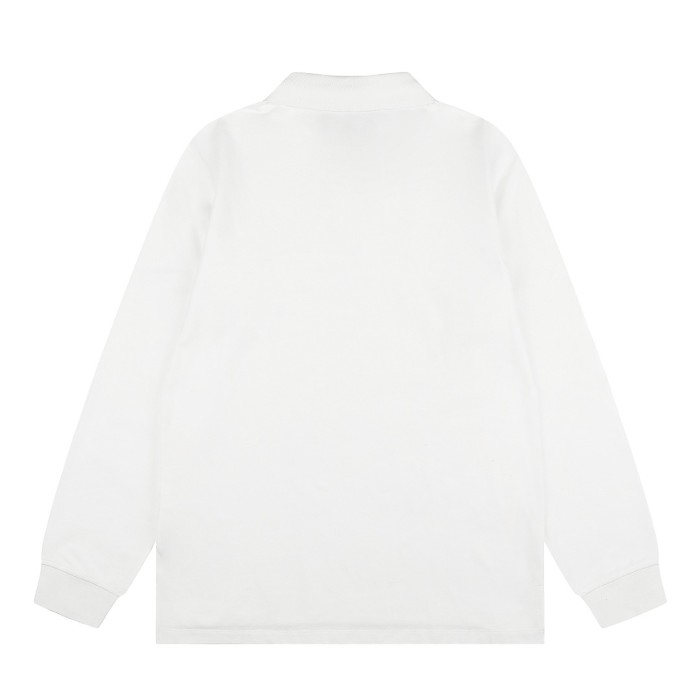 Classic Pony Embroidery Basic Couple Polo Collar Long Sleeve T-shirt 10 colors 29557286