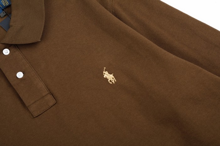 Classic Pony Embroidery Basic Couple Polo Collar Long Sleeve T-shirt 10 colors 29557286
