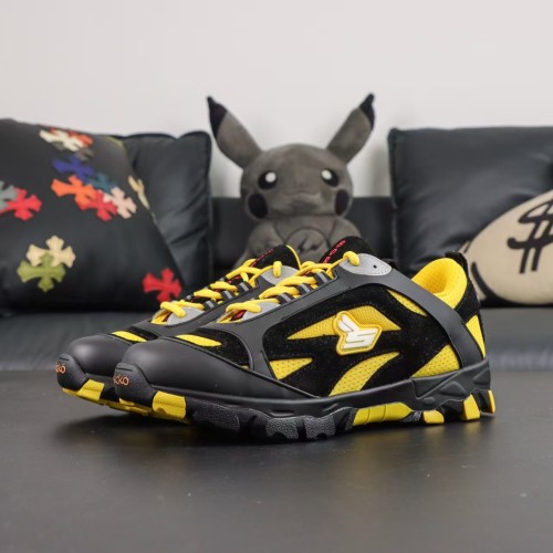 1:1 quality version XVESSEL X Black Yellow Mesh Suede Panel Chunky Outdoor Hiking Dad Shoes 29558823
