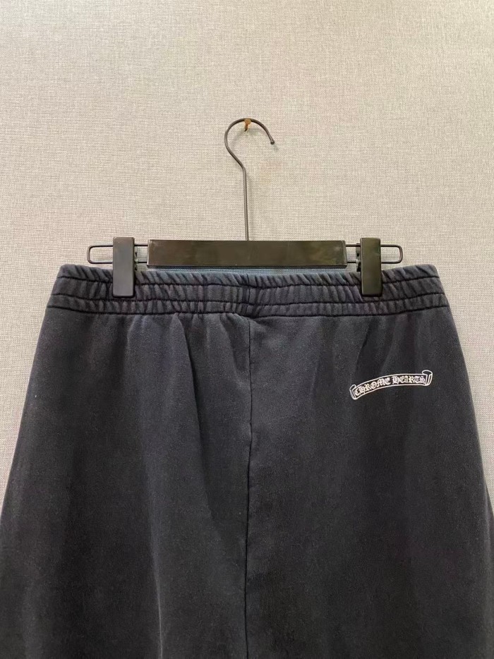 1:1 quality version Washed Gothic Small Letter Back Scroll Logo Hem Letter Straight Sweatpants 29563763