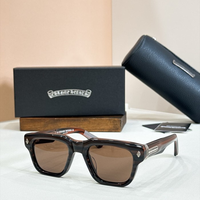1:1 quality version Rectangular Metal Carved Temple Decor Gradient Lens Sunglasses 6 colors 29564031