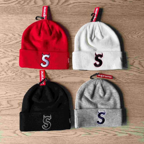 Horn S Logo Embroidery Label Soft Knit Warm Beanie 4 colors 29563996