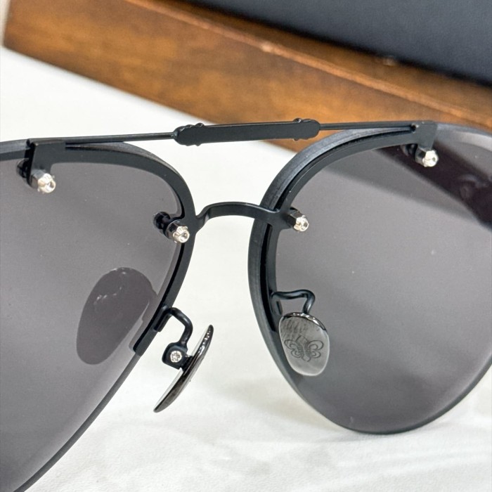 1:1 quality version Double Bridge Cross Metal Carved Decor Gradient Lens Sunglasses 4 colors 29567414