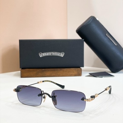 1:1 quality version Rimless Cross Metal Carved Deco UV Protection Sunglasses 9 colors 29567410