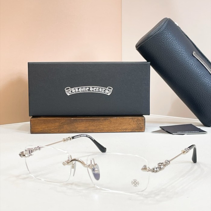 1:1 quality version Rimless Cross Metal Carved Deco UV Protection Sunglasses 9 colors 29567410