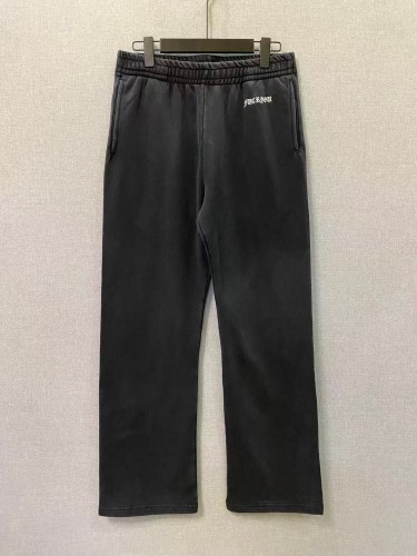 1:1 quality version Washed Gothic Small Letter Back Scroll Logo Hem Letter Straight Sweatpants 29563763