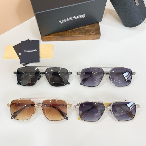 1:1 quality version Double Bridge Fleur De Lis Engraved Temple Gradient Lens Sunglasses 4 colors 29567416