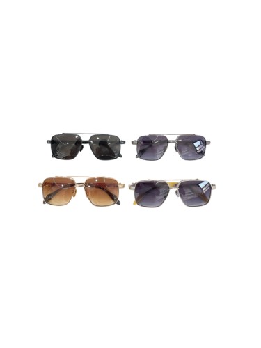 1:1 quality version Double Bridge Fleur De Lis Engraved Temple Gradient Lens Sunglasses 4 colors 29567416