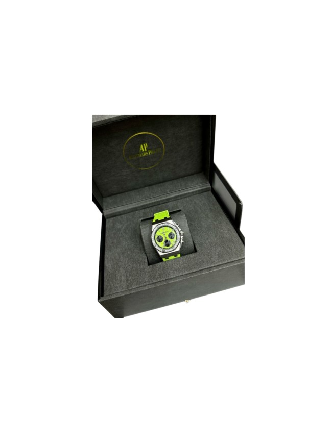 Octagonal Bezel Fluorescent Green Rubber Strap Mechanical Movement Men's Watch【Dial diameter：40mm 】29569691