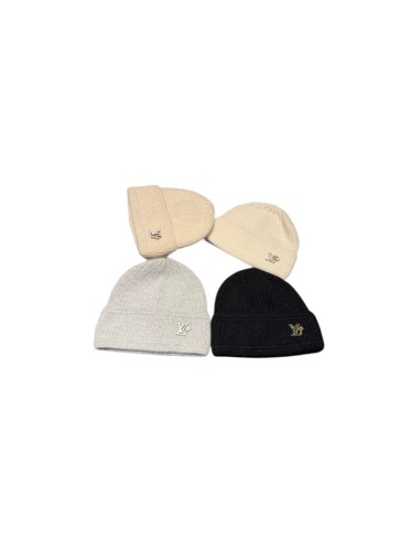 1:1 quality version Metal Letter Star Badge Cuffed Wool Unisex Beanie 4 colors 29570659